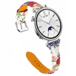 Czesława - Pasek skórzany do smartwatcha / zegarka szerokość 18 mm 08