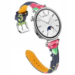 Czesława - Pasek skórzany do smartwatcha / zegarka szerokość 18 mm 06