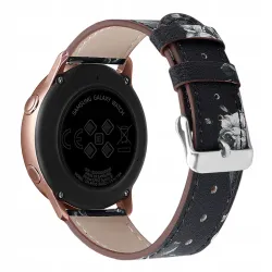 Hiacynta - Pasek skórzany do smartwatcha / zegarka szerokość 20 mm