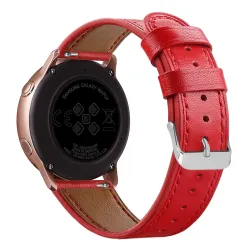 Hiacynta - Pasek skórzany do smartwatcha / zegarka szerokość 20 mm