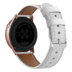 Hiacynta - Pasek skórzany do smartwatcha / zegarka szerokość 20 mm