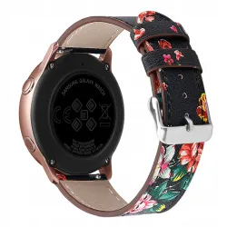 Hiacynta - Pasek skórzany do smartwatcha / zegarka szerokość 20 mm