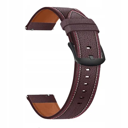 Elżbieta - Pasek skórzany do smartwatcha / zegarka szerokość 22 mm 07