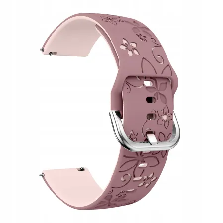 Dagmara - Pasek silikonowy do smartwatcha / zegarka szerokość 20 mm 01